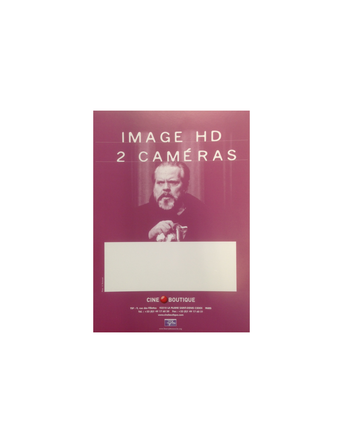 RAPPORT IMAGE HD 2 CAMERAS CINEBOUTIQUE LSA (50x4 feuillets)